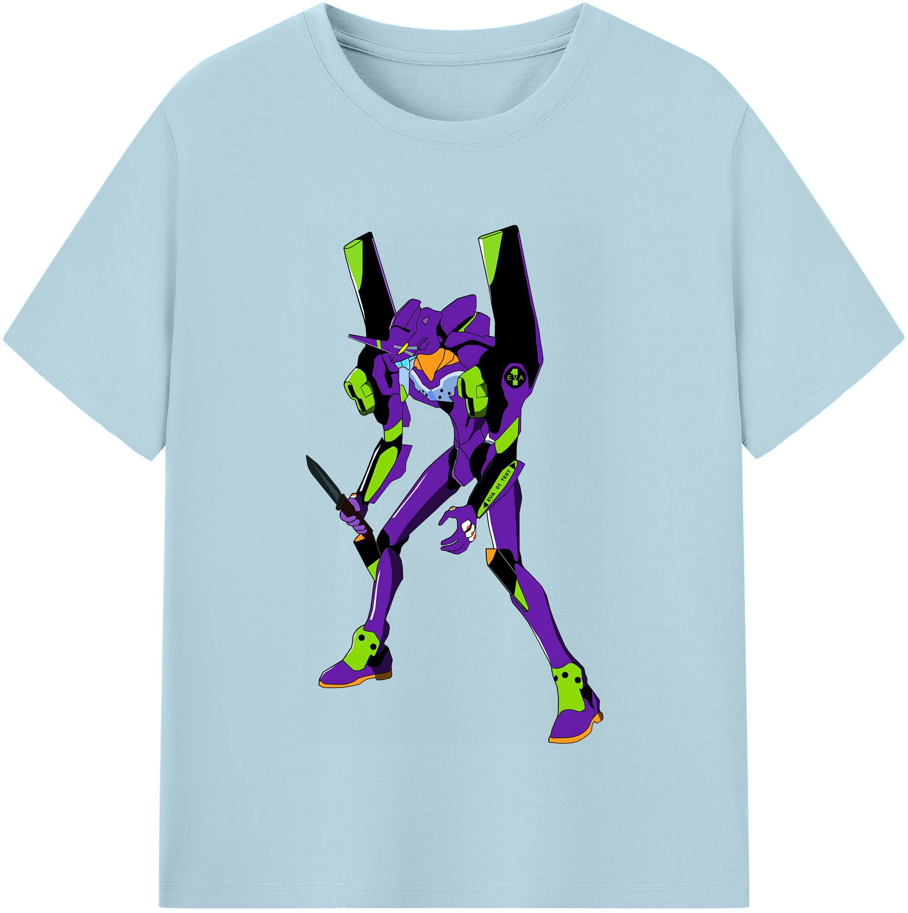 （画像用） EVA 新世紀エヴァンゲリオン 綿100％半袖Tシャツ（フロントプリント）